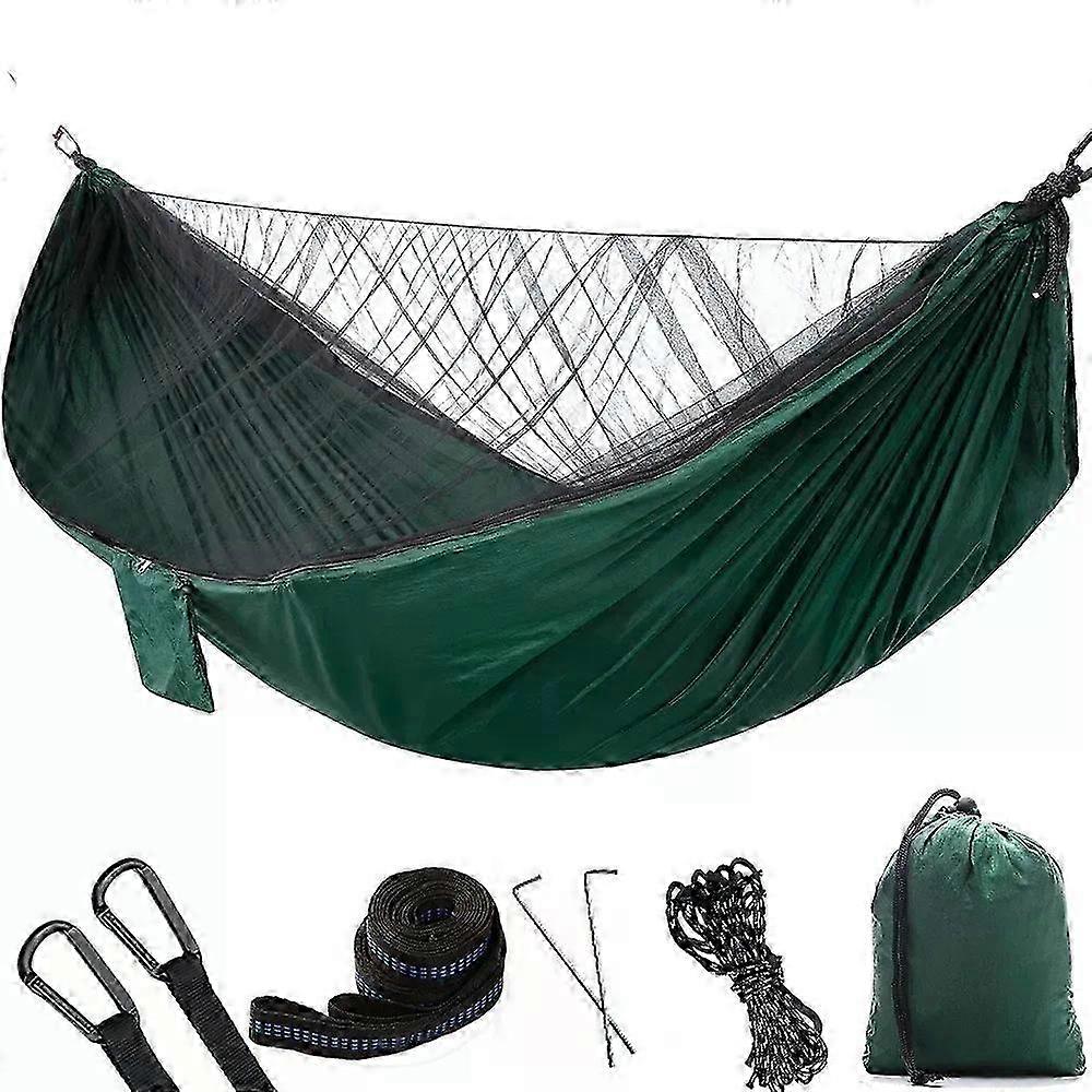 Ultralight 2 Person Camping Hammock with Mosquito Net, Cozy Outdoor Garden Swing for Adults