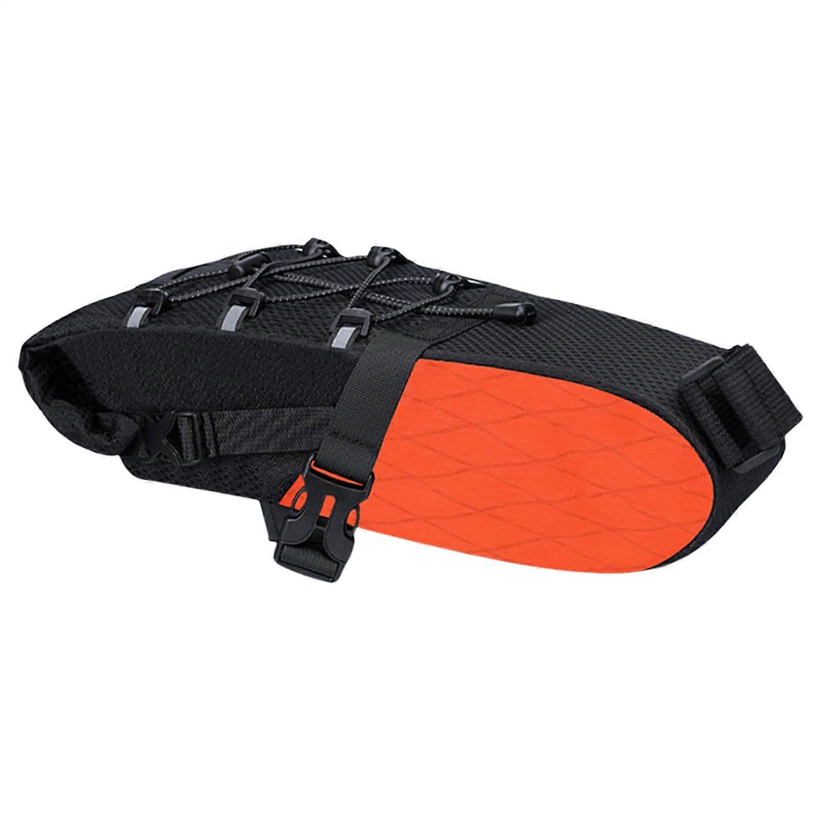 Fahrradsitztasche Wasserdicht Aus Polyester | Kompakte Satteltasche Organizer Für Rennräder, Mountainbikes, Orange