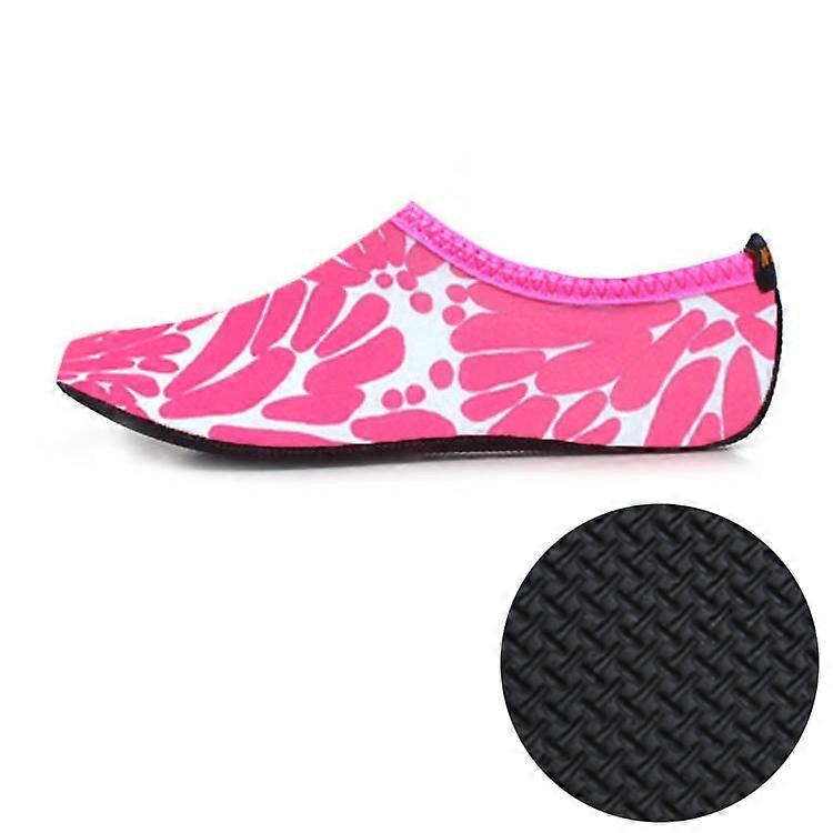 Semelle texturée en caoutchouc antidérapant de 3 mm Chaussures et chaussettes de plongée, une paire L