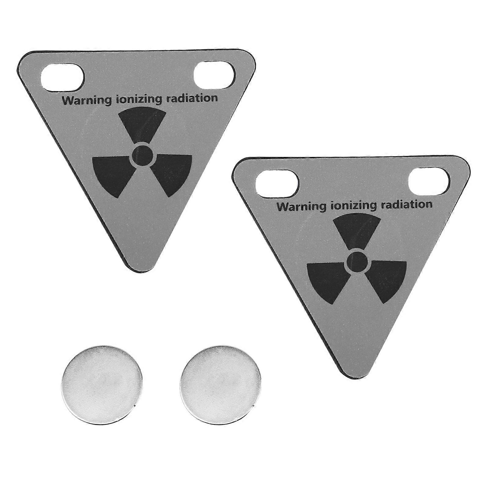 Magnetic Stickers For Riding Reflective Triangle Plate Visibility Improvement Cyclists 6.50 x 6.50 x 0.20 Cm 2Pcs