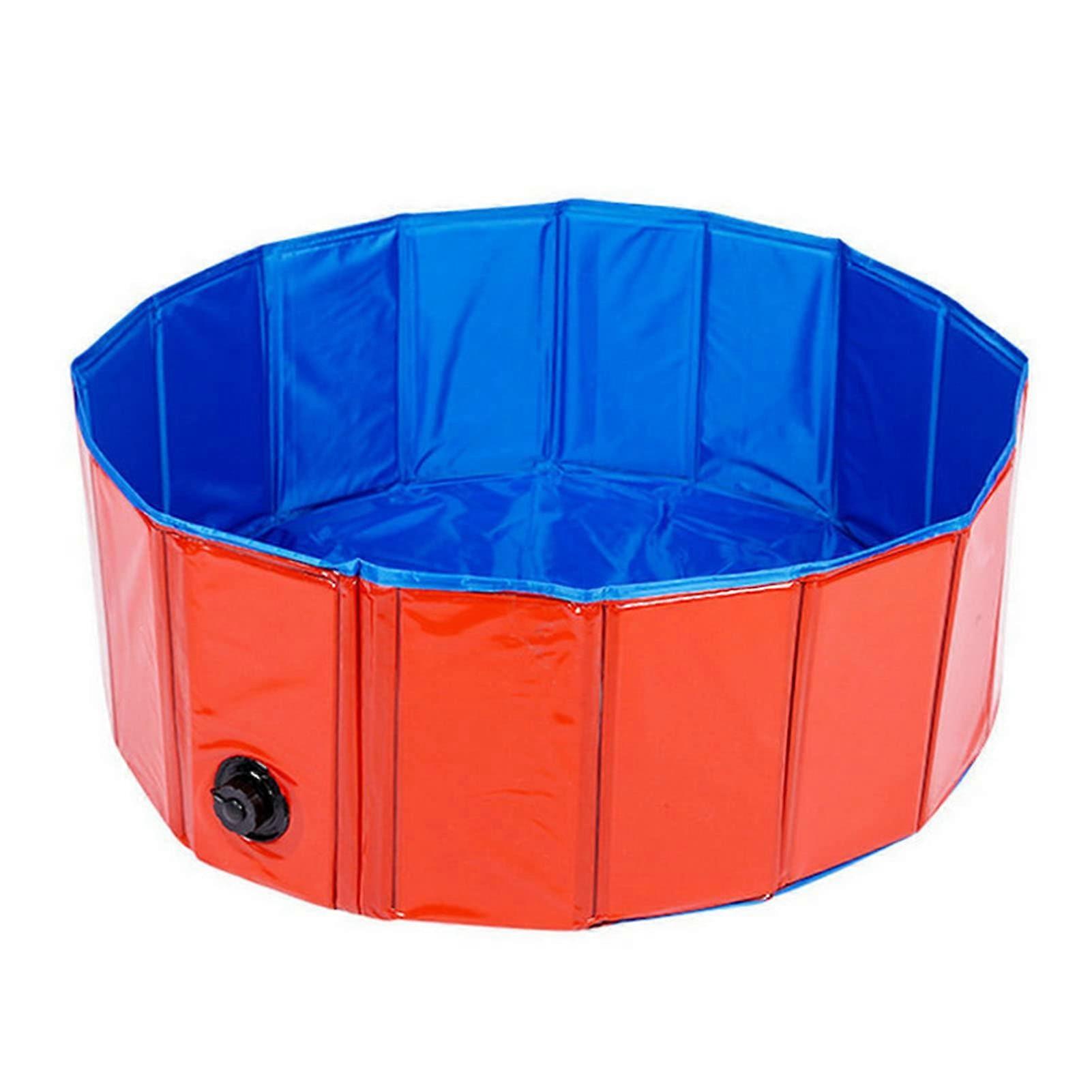 Dog Swimming Pool Foldable PVC Pet Paddling Pool with Quick Drainage and NonSlip Bottom for Outdoor Use