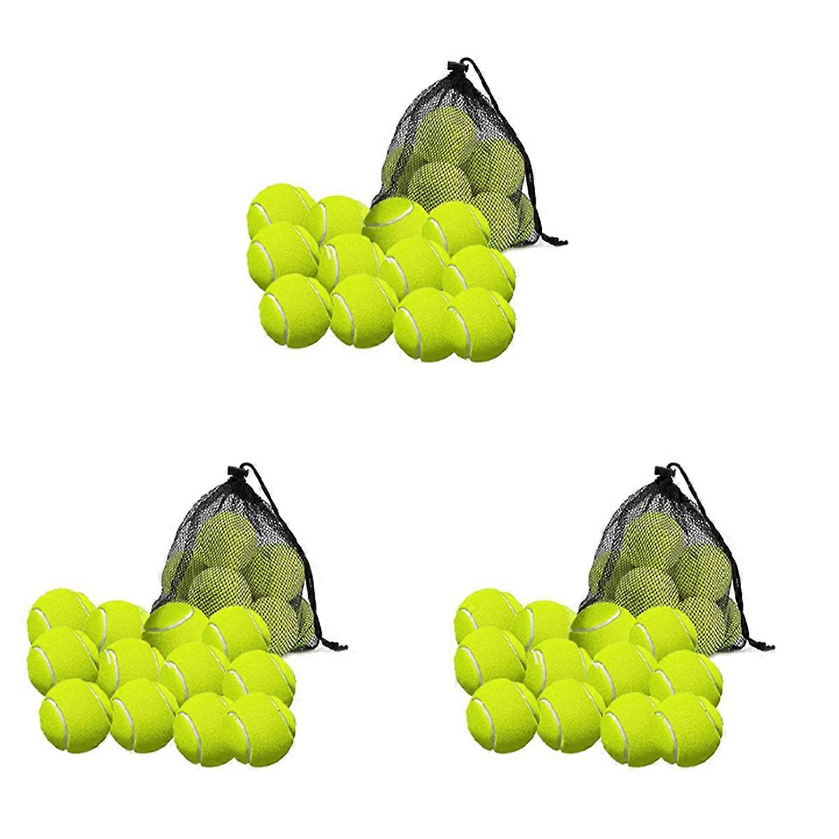 12 Pack Tennis Balls with Storage Bag - for Tennis, and Cricket