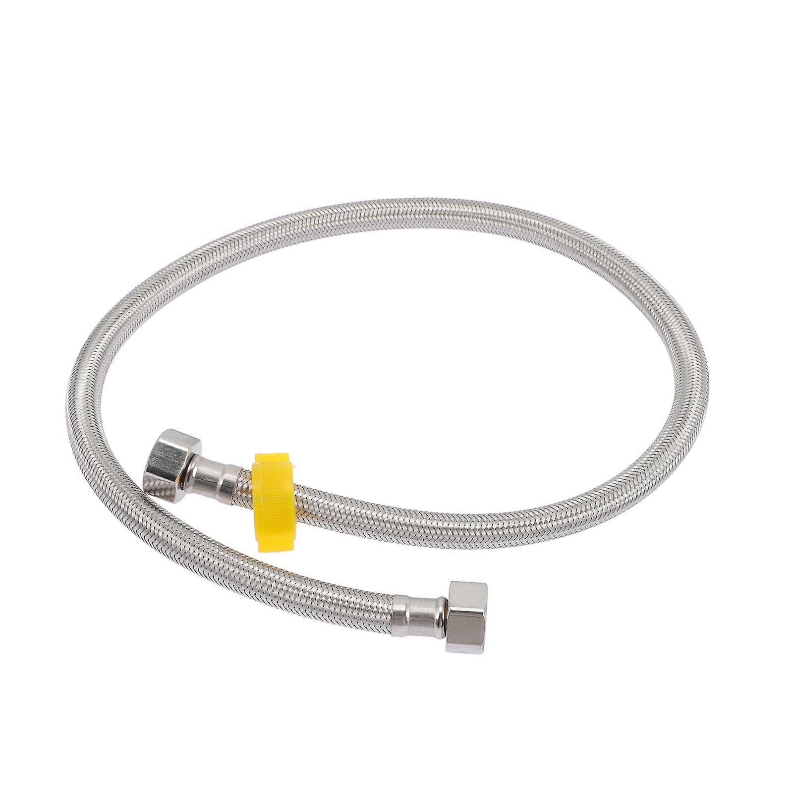Braided Hose Connector for Toilet & Sink Faucet Flexible Water Supply Line for Hot & Cold Water, Durable & Resistant