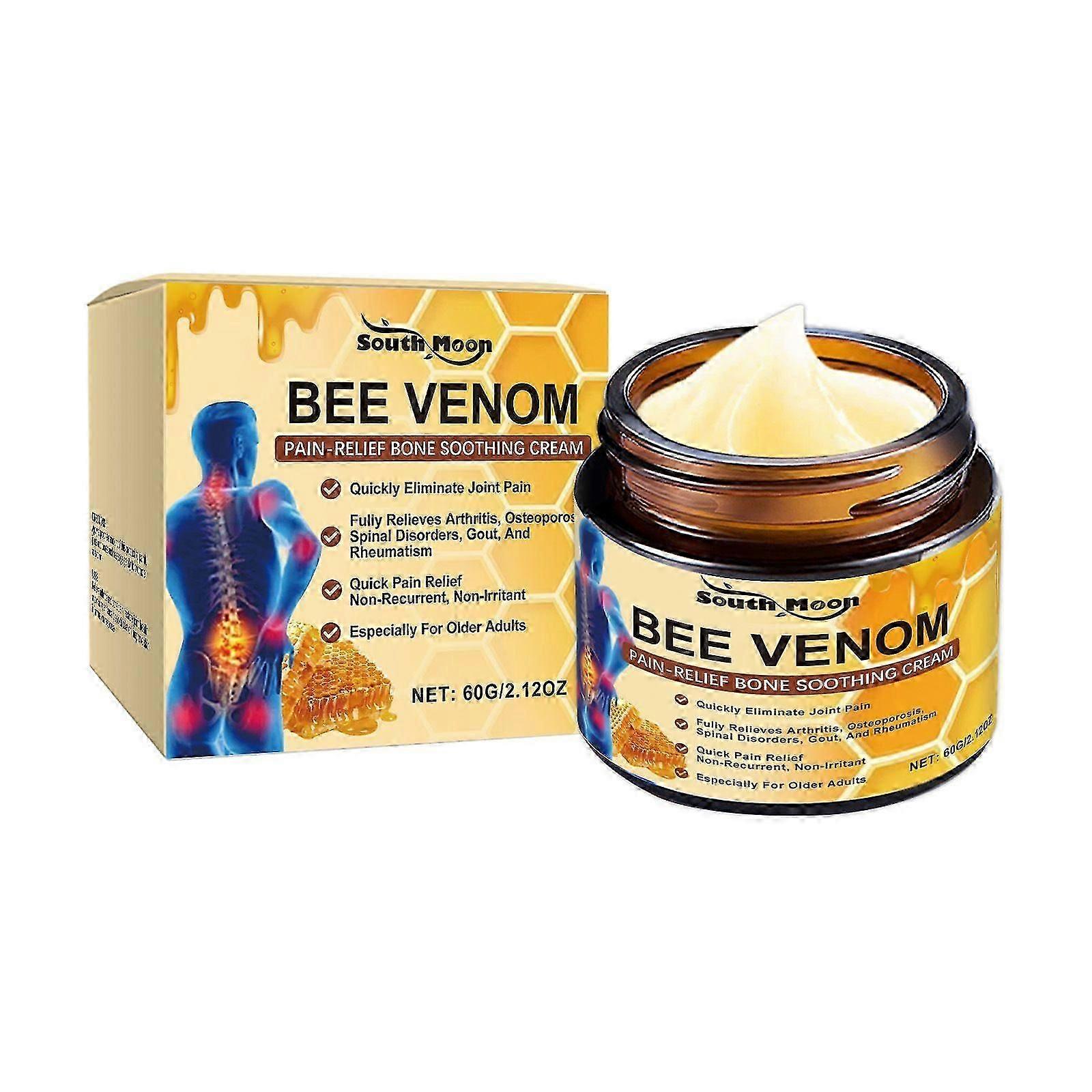 Bee Venom Joint & Bone Cream, Professional Bee Venom Relief Joint for Back, Knee, Hands, Neck, Feet
