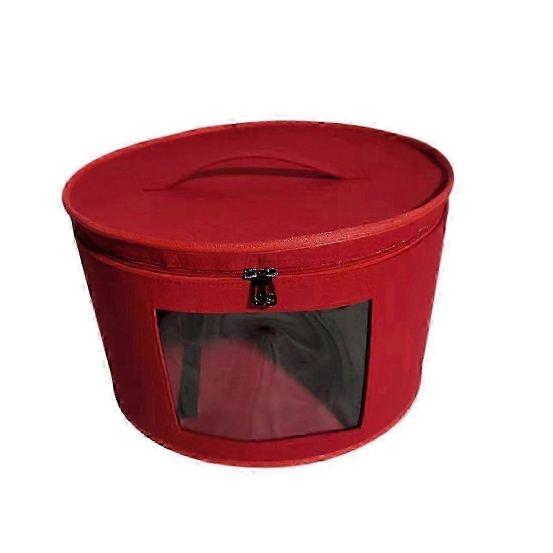 Hat Box Organizer Round Travel Hat Boxes Foldable Hat Stoage Bag With Dustproof Lid Large Hat Storage Box Hat Boxes D DS