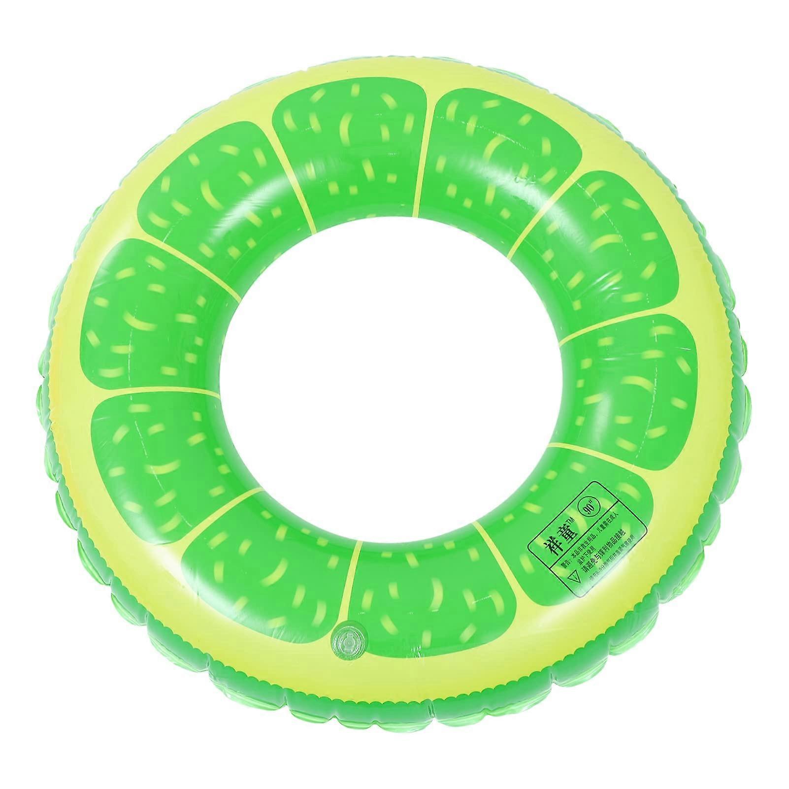 Inflatable Cartoon Swimming Ring for Portable Pool Water Toys, Durable and Easy to Transport for Summer Parties and Beach Fun, Green