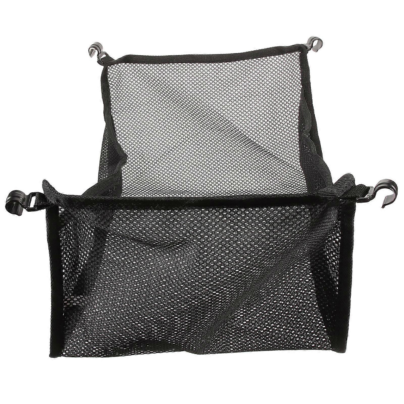 Folding Mesh Storage Bag Durable Hanging Organizer for Camping Picnic Outdoor Use Lightweight Portable Design