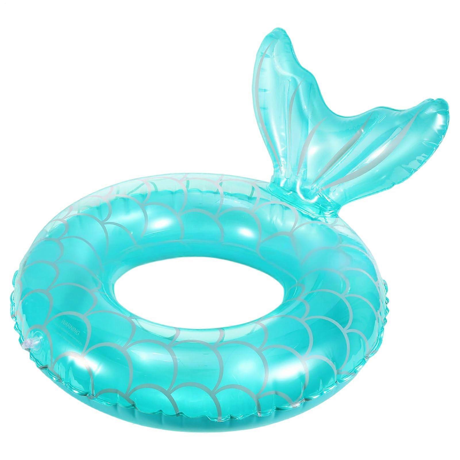 Mermaid Float, Floating Pool Ring, Inflatable Raft, Swimming Trainer, Toddler Water Toy, Beach Fun, Summer Play, Kids Swim Aid
