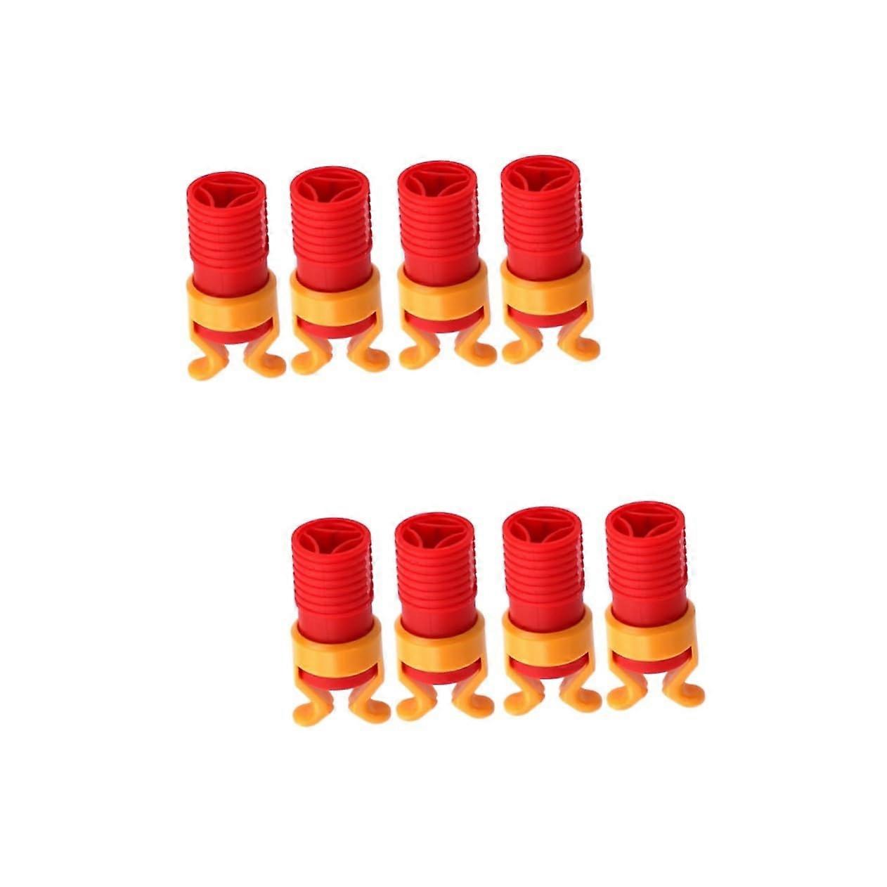 Screw Clip Tool Set, Insulated Screw Clamp Bit Holder for Woodworking, Red ABS Plastic, Pack of 8