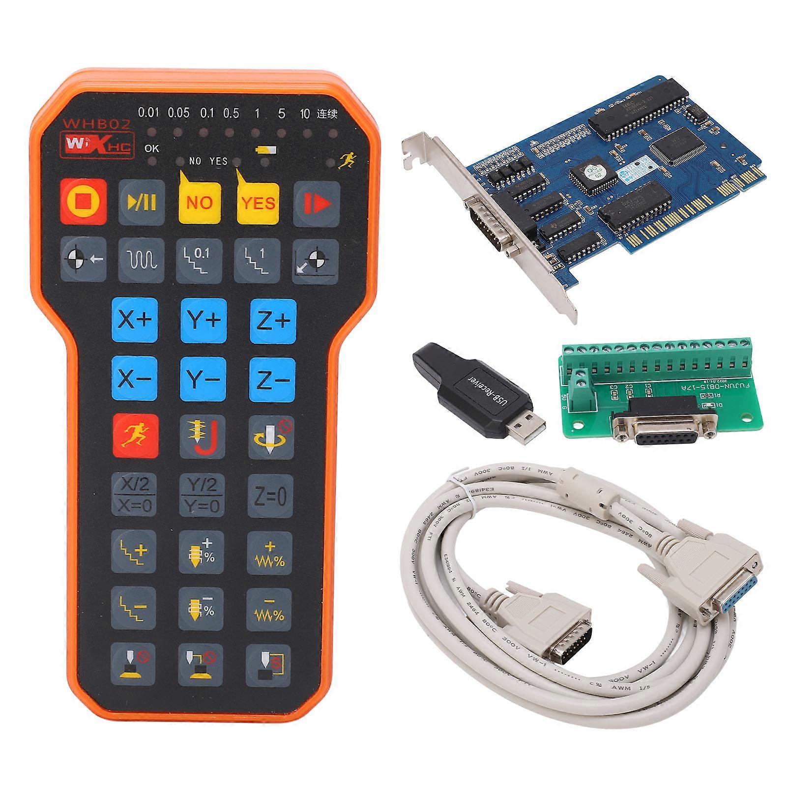CNC Machine Control Card 3 Axes with USB Remote Control Handle for Milling Machine