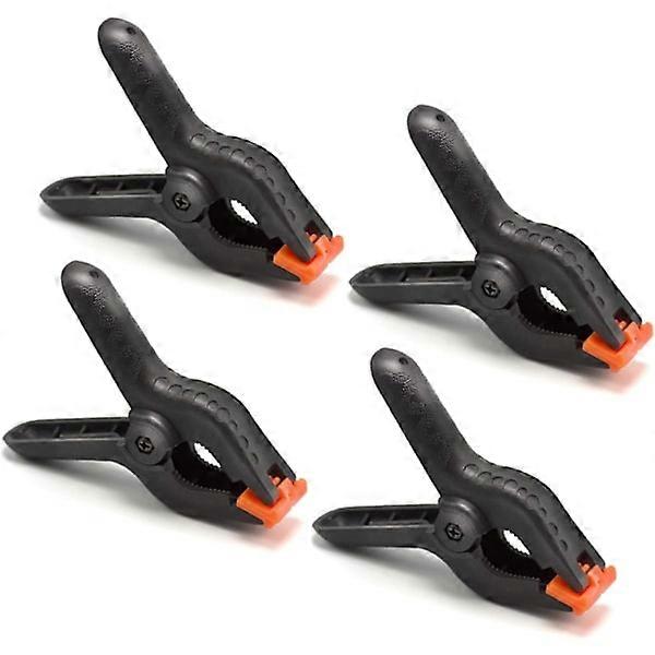 Set of 4 A-clamps - Photo Studio Background Mounting Clamps - Black