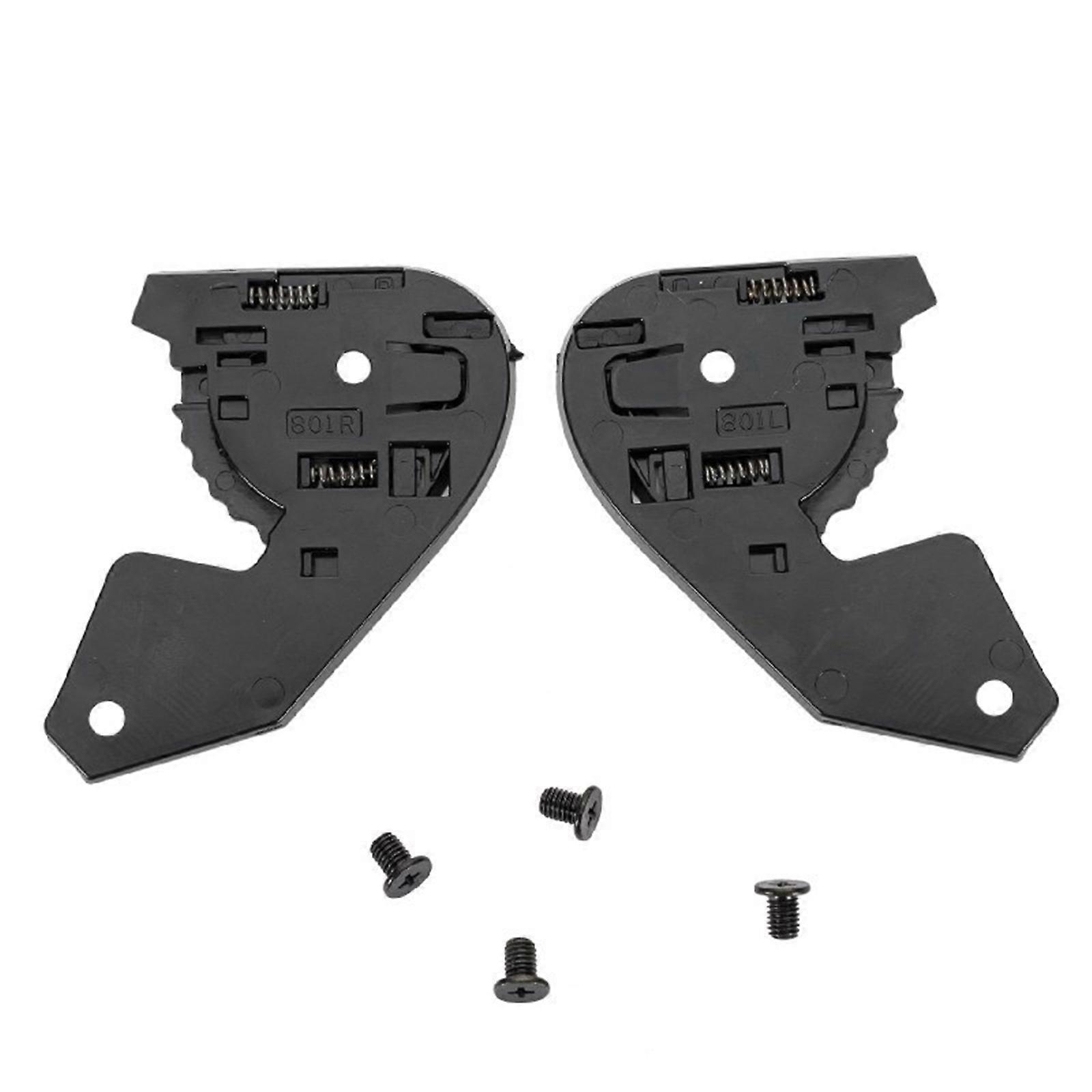 1 Pair Helmets Visors Base Plate with Screw Motorcycle Helmets Face Windshield Visors Base for JHM-802 Easy Installation Multicolor