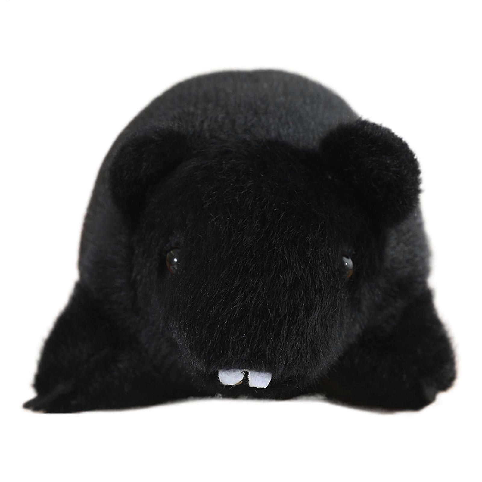 Simulated Mouse Plush Toy, Realistic Stuffed Mouse Doll for Home Decor, Kids' Room, Auto - Soft Fabric, Black Color