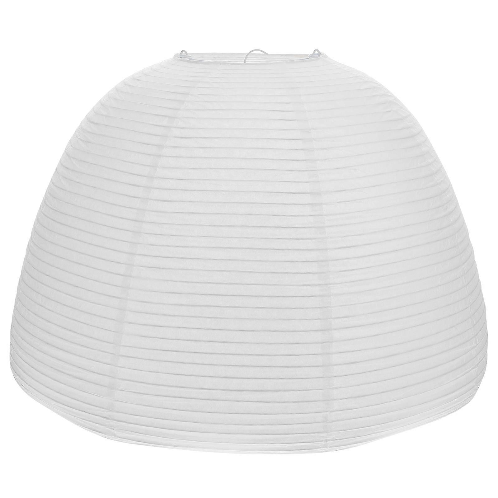 White Iron and Paper Lampshade Accessory for Home Decor with Warm Atmosphere