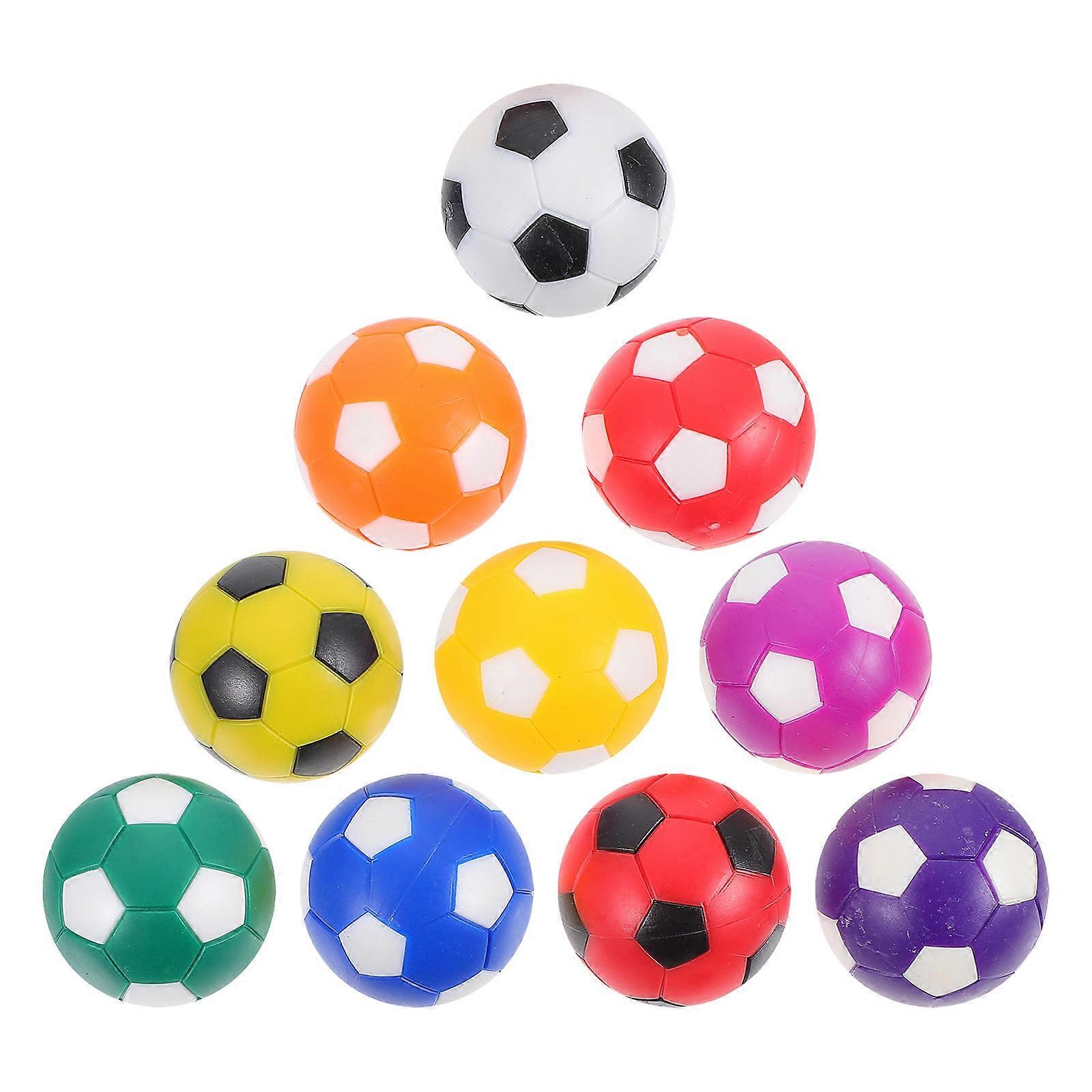 10pcs Colorful Foosballs Replacement for Tabletop Soccer Game Accessories