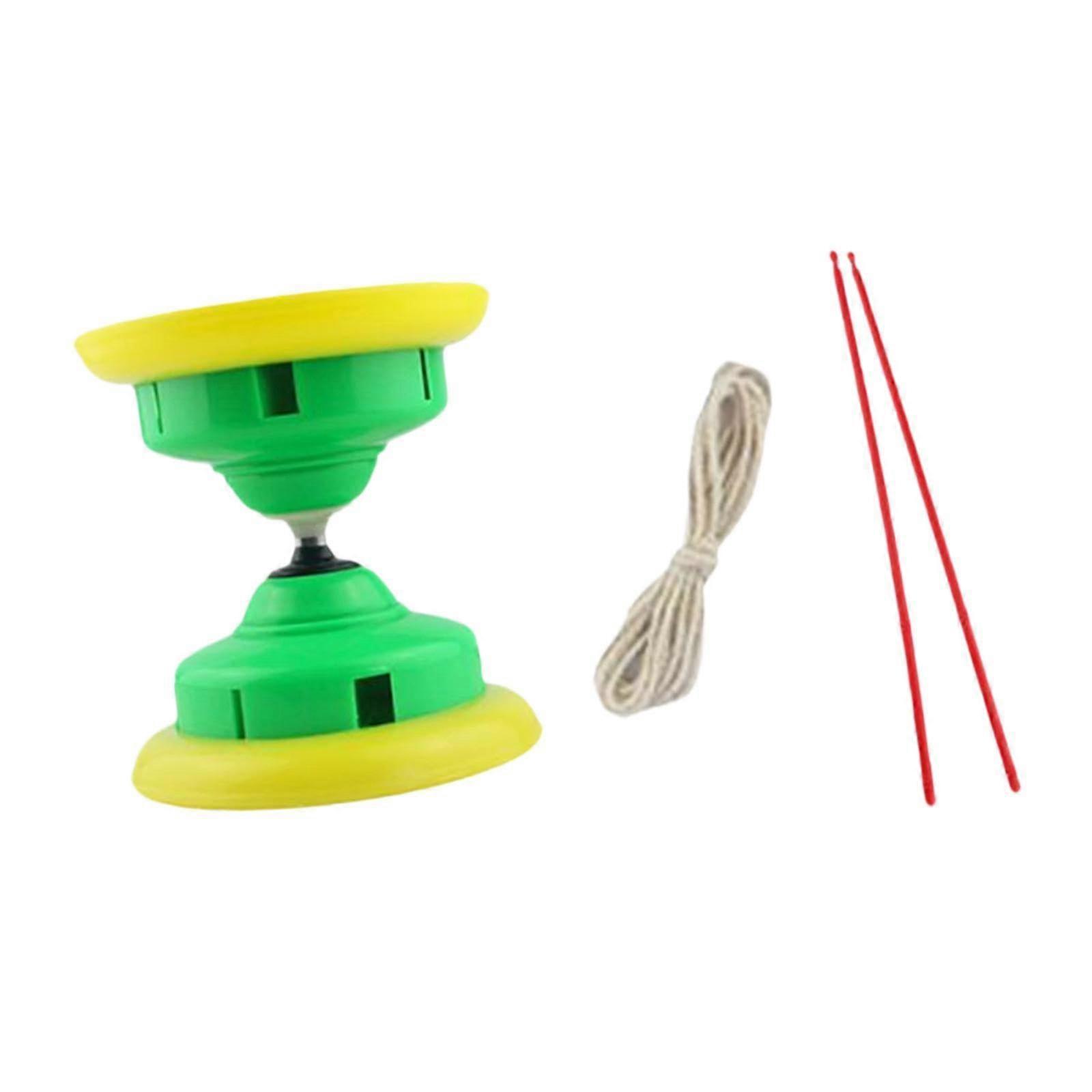 Diabolo with Sticks - Green Chinese Juggling Device for Outdoor Activities, Durable Material, Ideal for Beginners and Experts