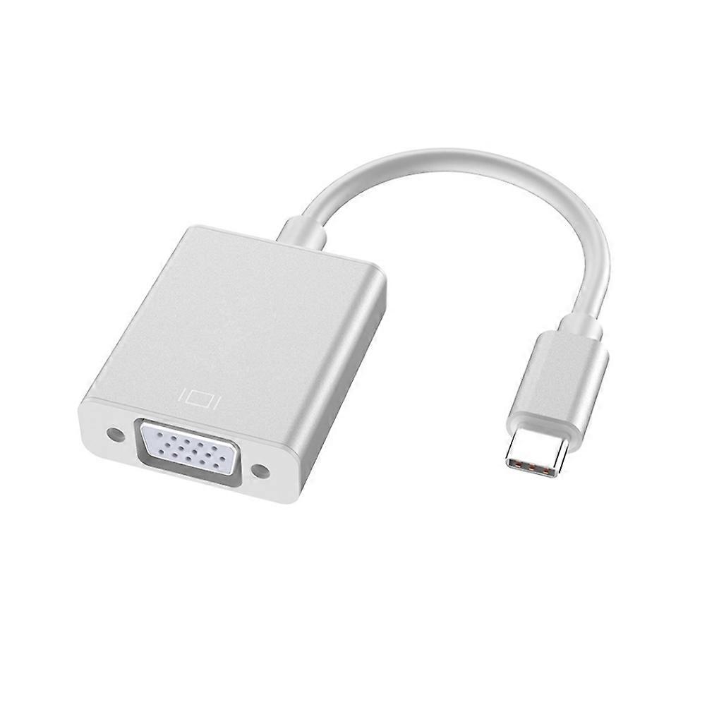 Monitor Connector For Laptop USB-C to Female VGA Adapter Faster Charging Business Meetings 1Pack