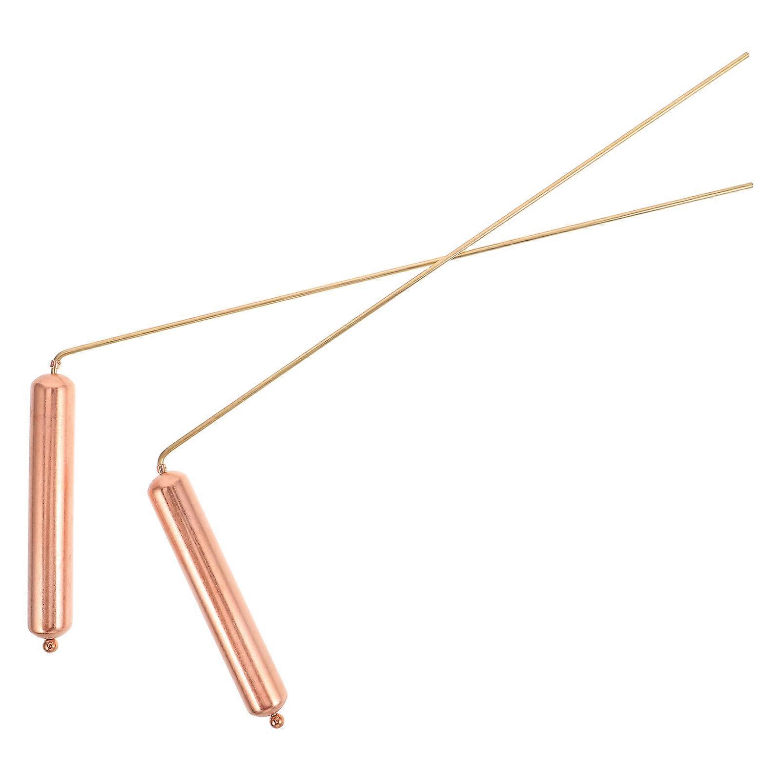 Golden Copper Ornaments for Home High Precision Ghost Hunting and Gold Positioning Rods 2pcs