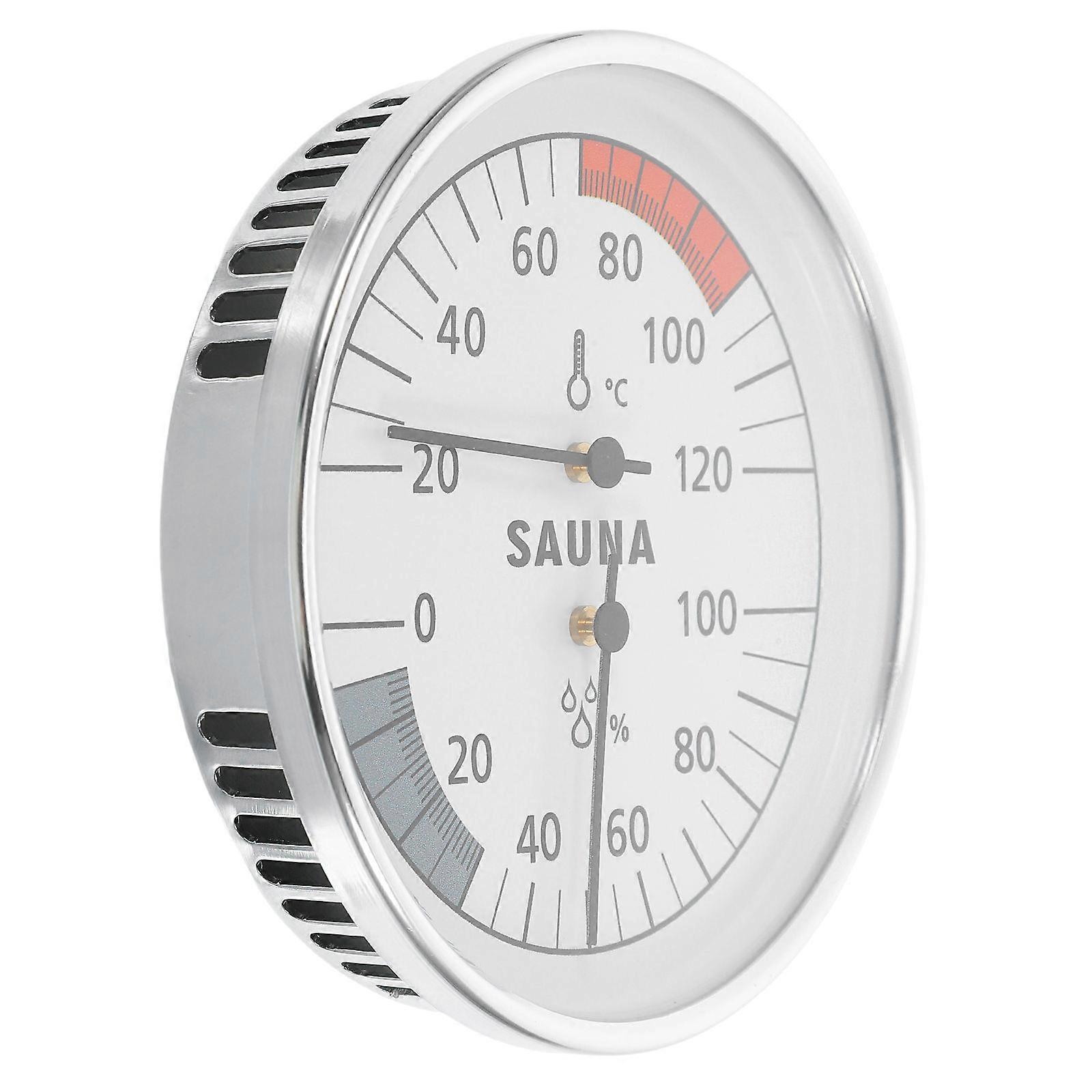 Hygrometer Indoor Humidity Wall-Mounted Sauna Thermometer Hygrometer 10.00X10.00X2.50CM Temperature Measurement 1Pack