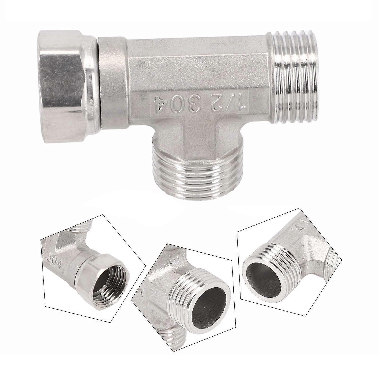 T Adapter 3 Ways Valve Easy To Install Remove Or Clean