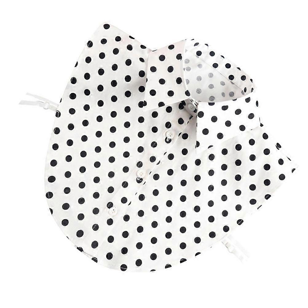 Here's a polished and professional product description based on your input:

   

**1pc Fashionable Detachable Shirt Collar with Dots – Stylish