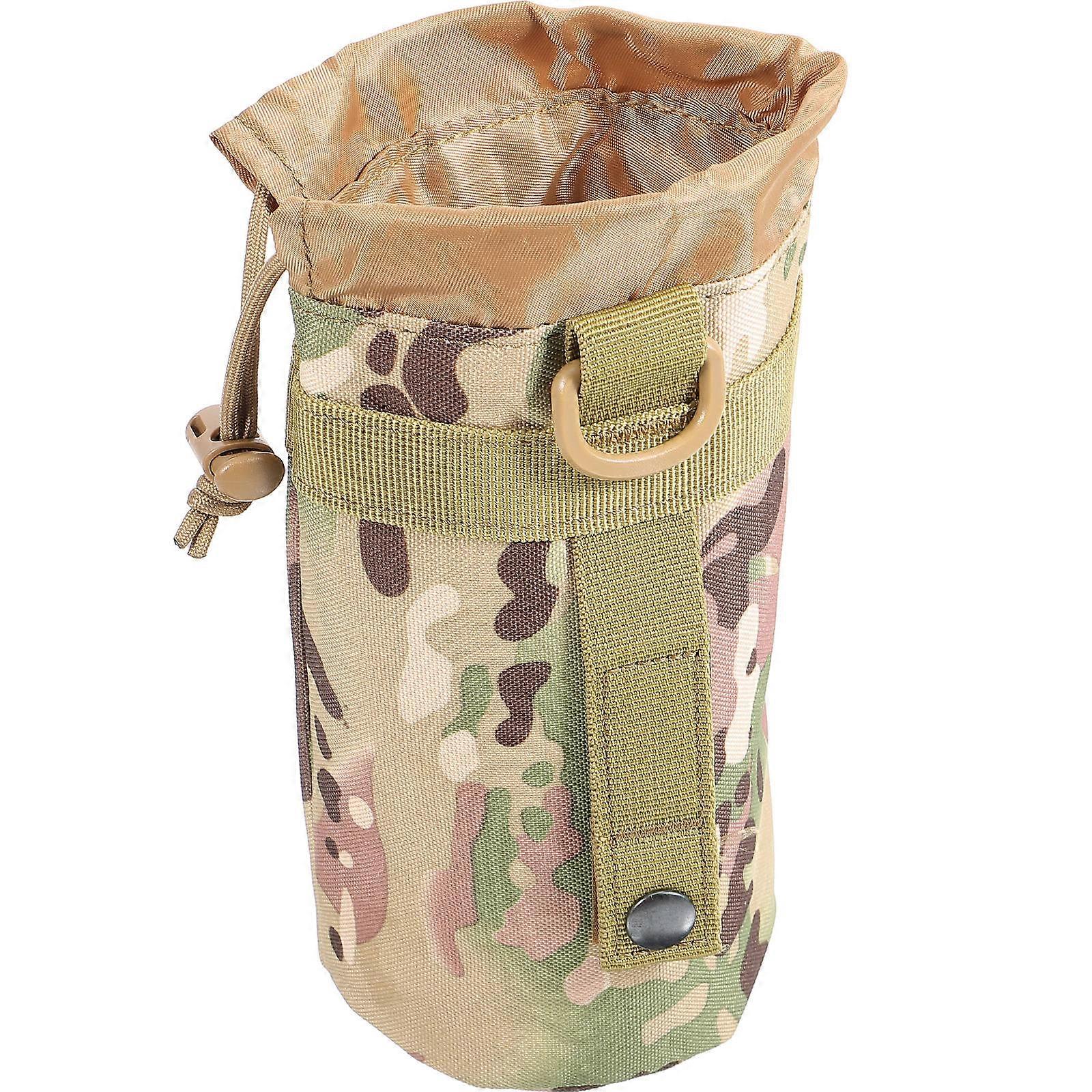 Camouflage Water Bottle Pouch for Outdoor Hiking with Nylon Material and Portable .5 Inches