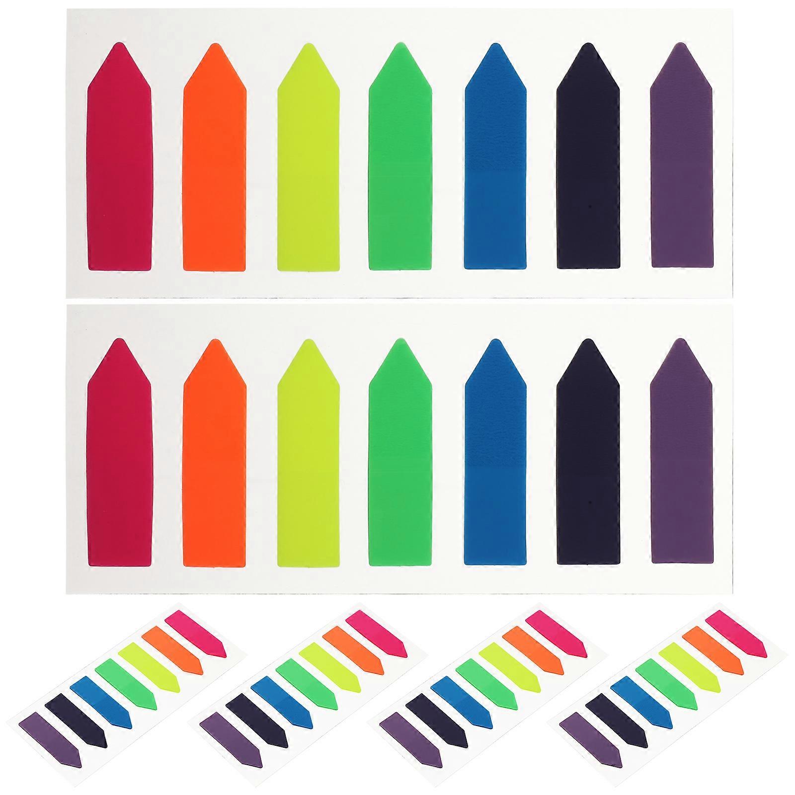Sticky Annotation Pads Bookmark School Office Daily Study and Work Assorted .5X1.5CM 6Set