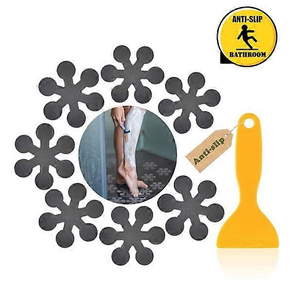 24-pack Gray Non-Slip Bathtub Decals with Premium Scraper