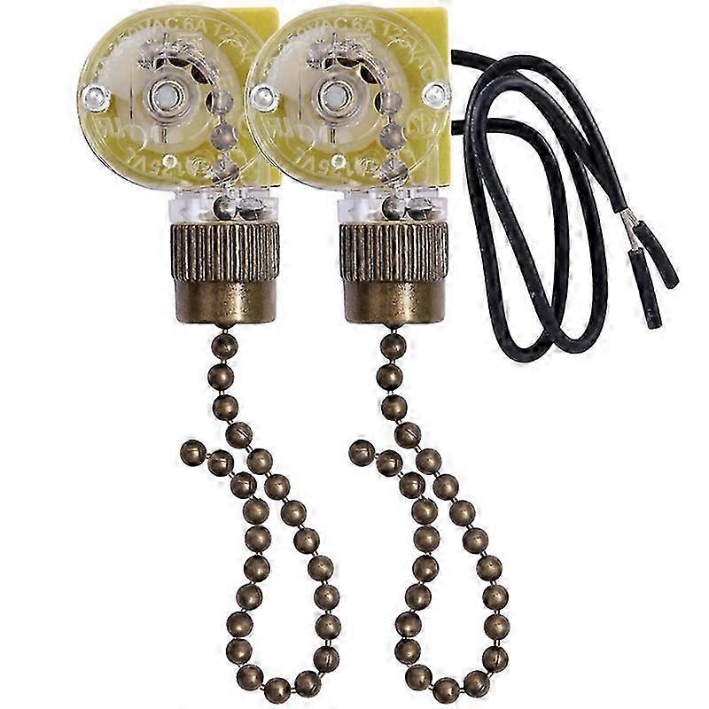 2025 Ceiling Fan Light Switch Zing Ear ZE-109 Light Switch 2Pcs Bronze