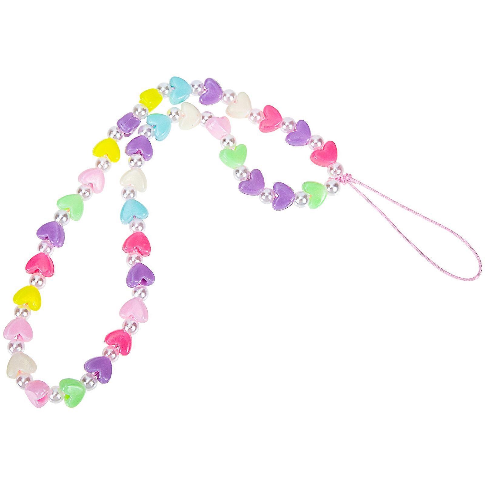 Creative Mobile Phone Chain Heart Design Phone Accessories Women Daily Use Anti-lost 1Pack