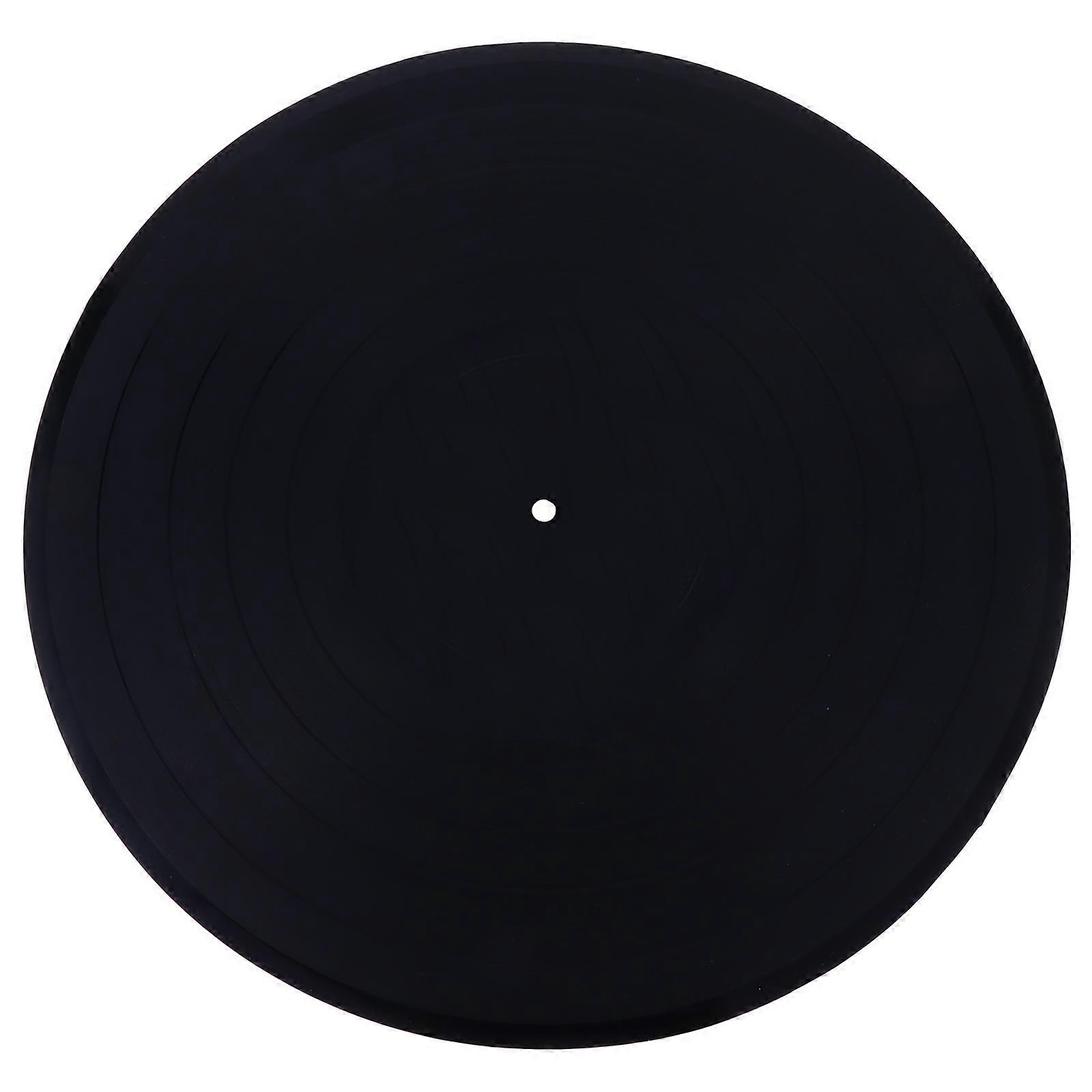 Green Silicone Coasters for Home Use Retro Vinyl Record Heat Insulated Pad AntiSlip Placemat 1pc