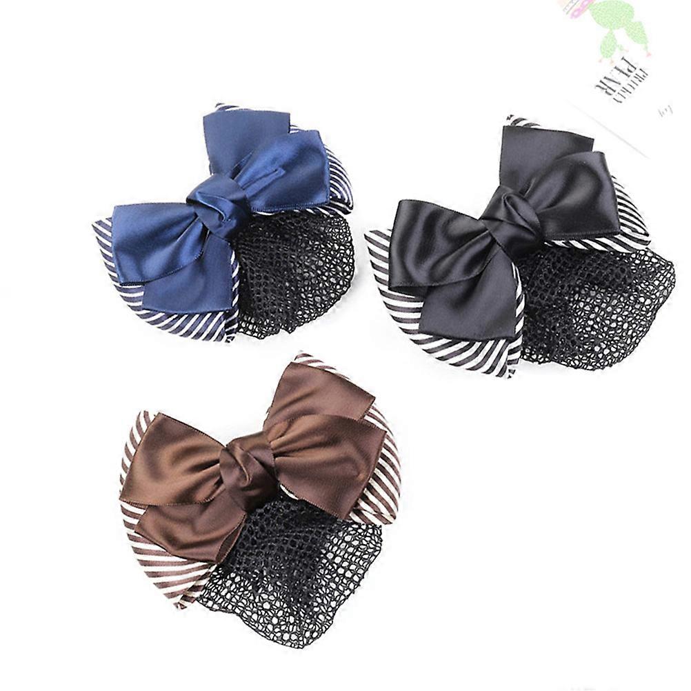 Κομψό κλιπ μαλλιών Bowknot Snood για εργασία και πάρτι με ανθεκτικό υλικό από κράμα γάζας Ποικιλία χρωμάτων