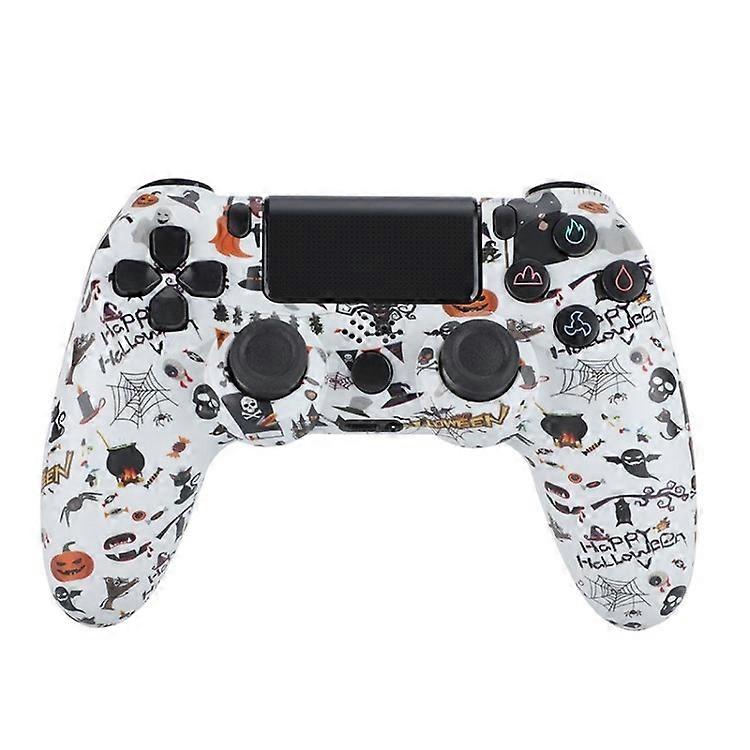 For PS4 Wireless Bluetooth-compatible Gaming Controller Dual Vibration Gamepad with Speaker and Head