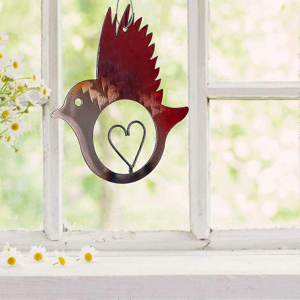 Acrylic Bird Love Window Carving Handmade Jewelry Pendant Home Garden Window Bedroom Ornaments Pendant