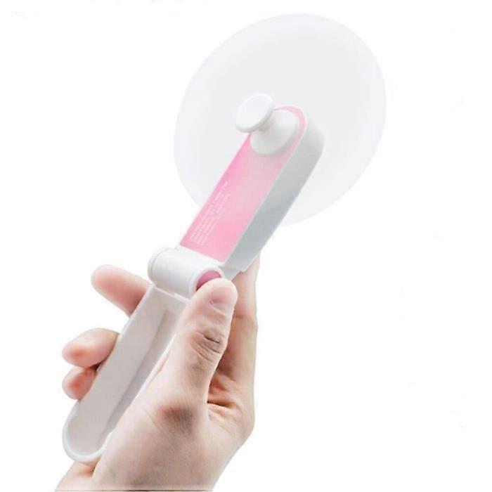 Mini Portable Fan - Foldable - USB Rechargeable - 2 Speeds - Quiet