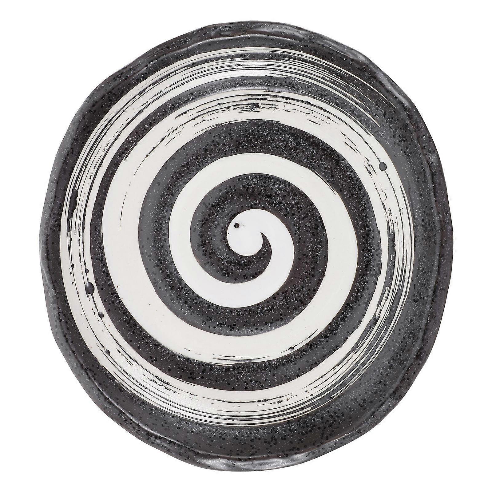 Multi Ceramic Snack Display Plate for Storage Suitable for Various Items Nuts 7 inch