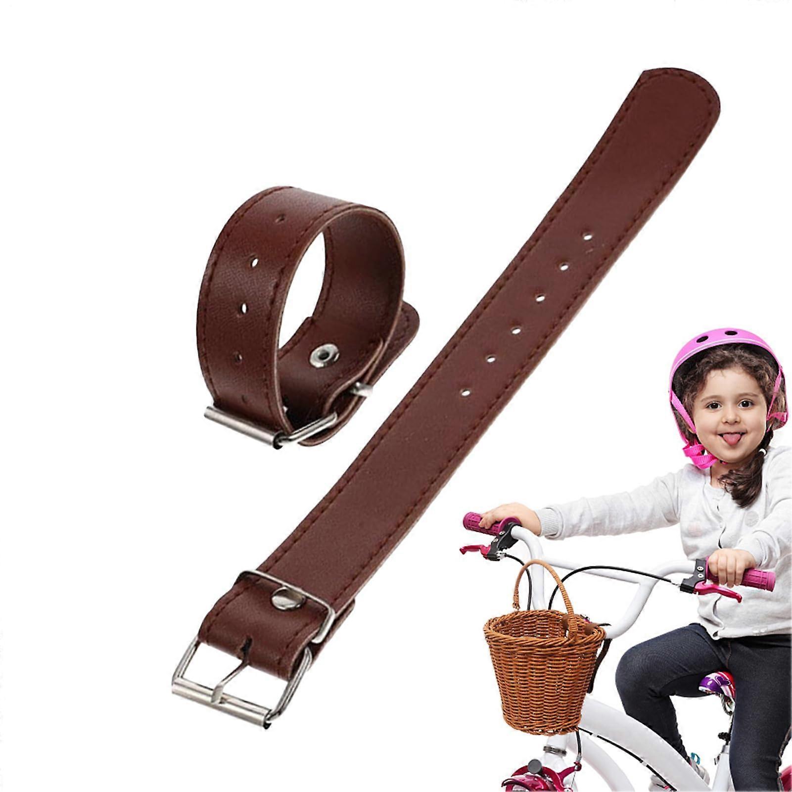 Cycle Basket Strap  Adjustable Quick Release for Beach Cruiser Dark Brown