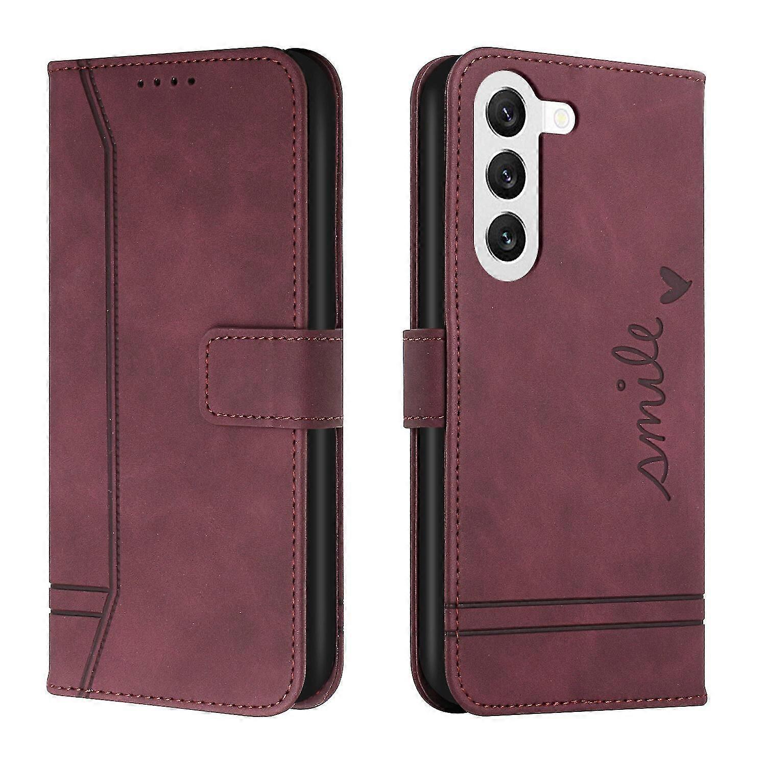 Leather Magnetic Closure Case with Flip Wallet Stand Function Cover for