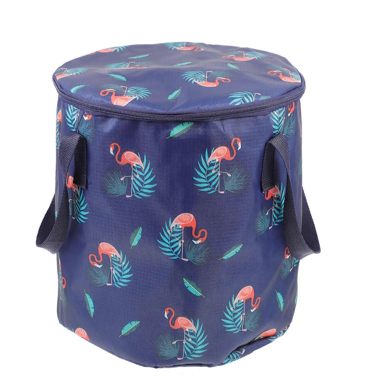 Portable Folding Foot Bath Bag for Home Use 1Pcs Dark Blue