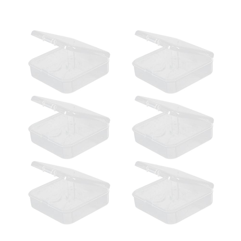 Plastic Square Container 12Pcs Small Items Organizer Home Organization 7.5X7.6X2.5Cm Multipurpose Storage