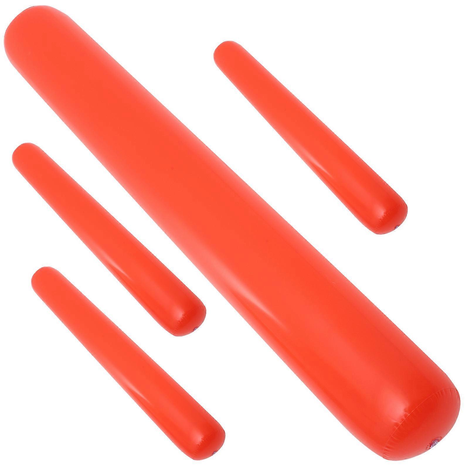 Inflatable Party Props Inflatable Sticks For Sports Equipment 105cm Red PVC Noise Maker