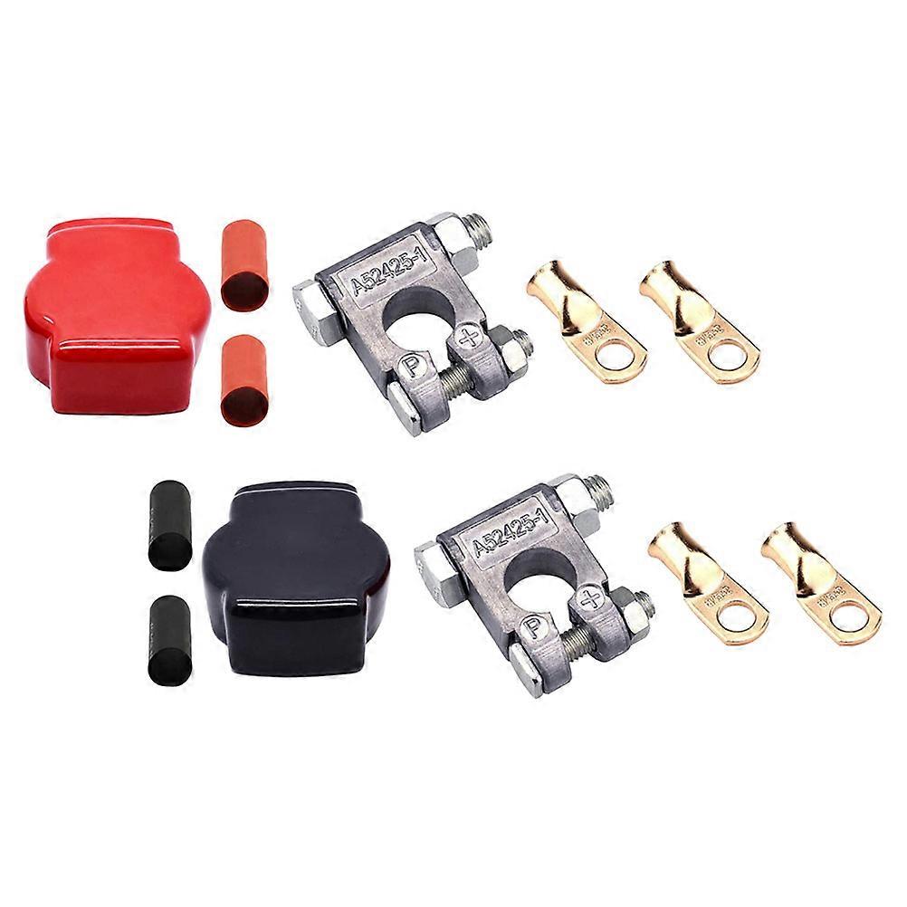 Car Battery Connector Cover 1Pair Assorted Color Insulating Covers Reliable Performance For Auto Battery Use