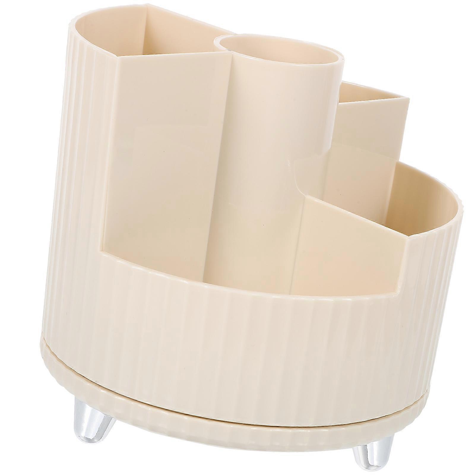 Makeup Brush Holder with 360-Degree Rotation Design for Easy Access and Organization on Desk or