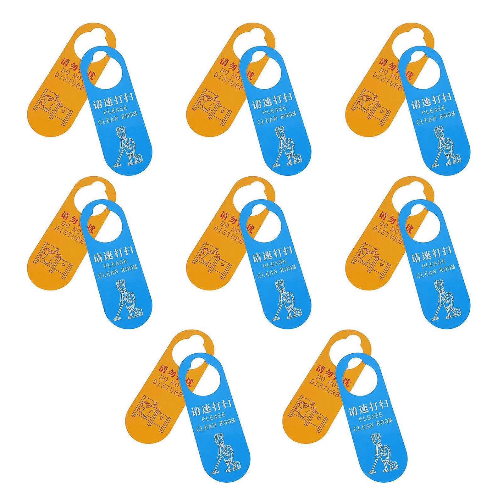 Door Sign Tags Optimal For Use With Attractive Words .04x3.14 Inch PVC 10Pcs