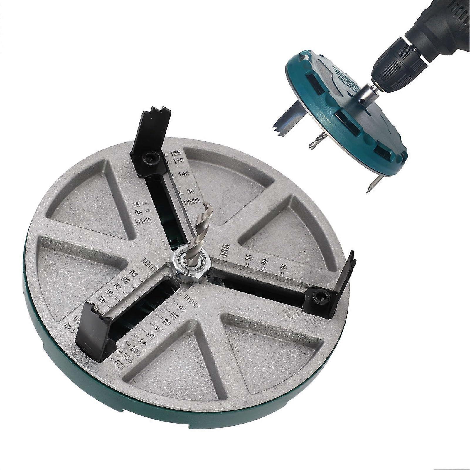 Adjustable Hole Saw 45-130 mm Diameter, Multifunctional Woodworking Tool for DIY Projects, Round Cutting and Drilling