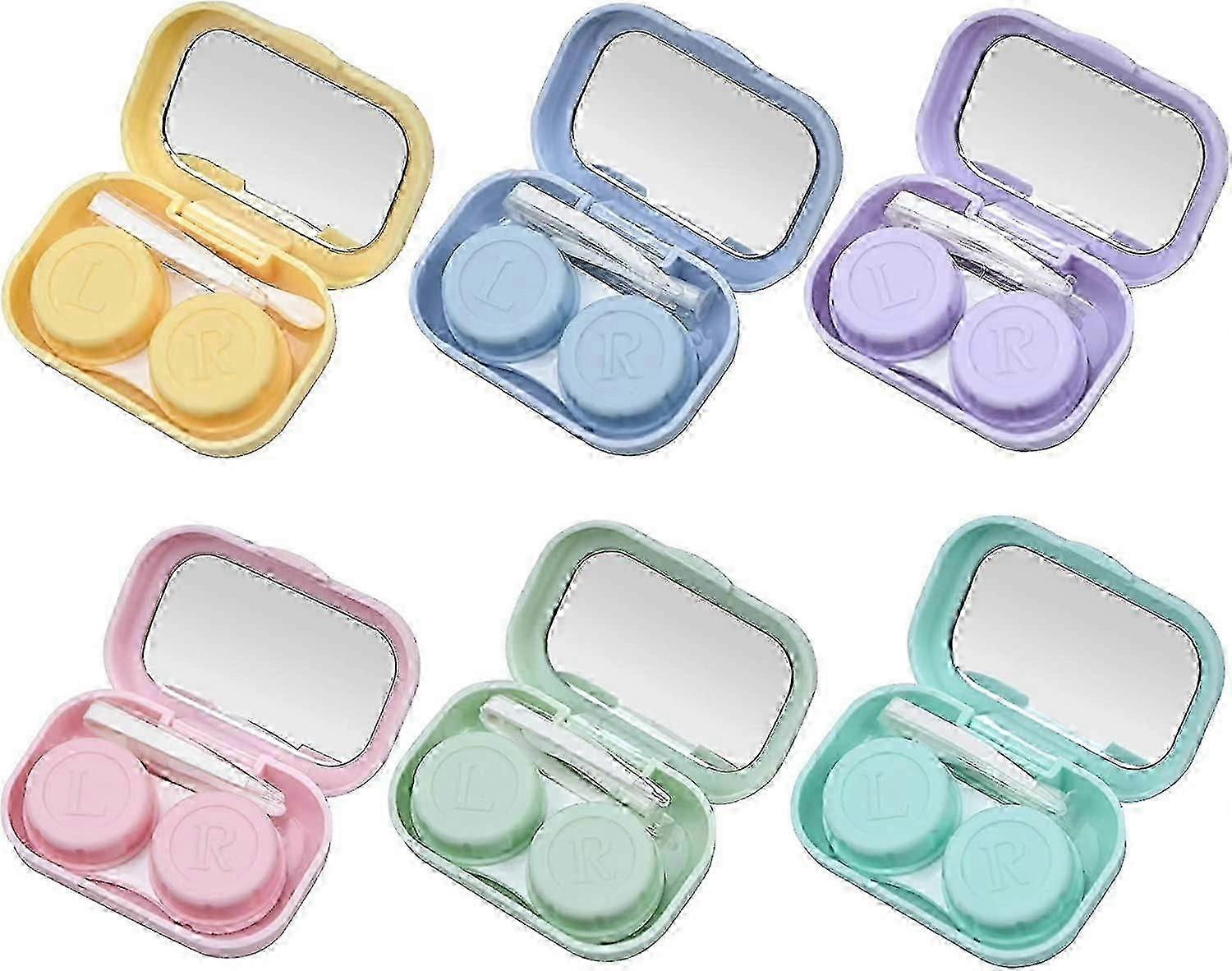 6 Pieces Contact Lens Case, Contact Lens Box, Contact Lens Container, Contact