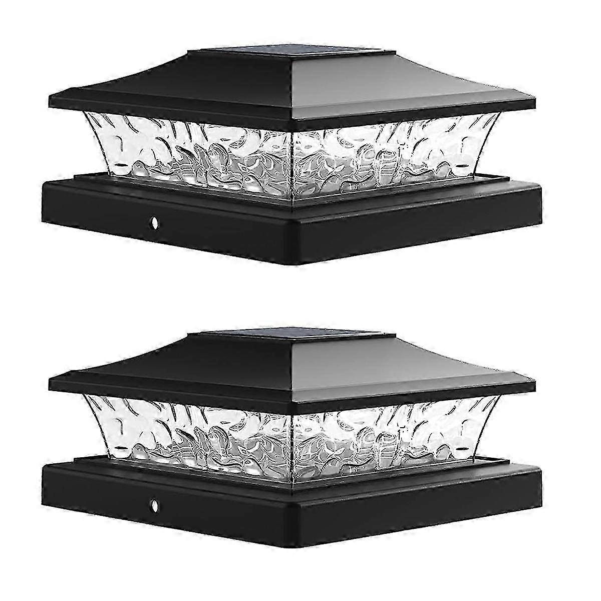 Solar Post Cap Lights for Outdoor Use with 5.5x5.5 and 3.5x3.5 Posts
