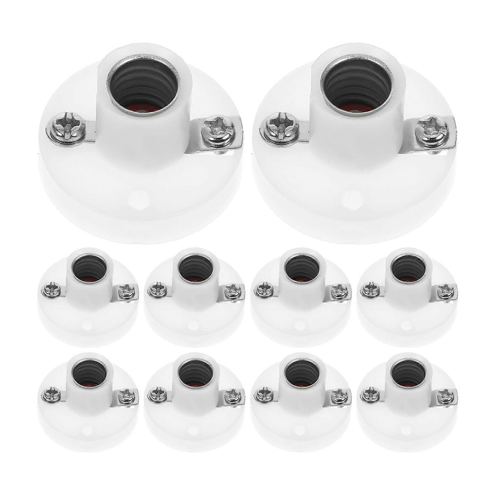 10pcs LED Light Holder Small Light Bulb Socket for Electrical Physics Experiments and Lighting Accessories Replacement E10