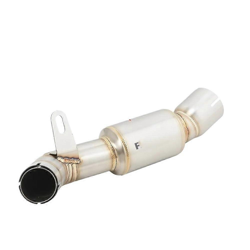 Motorcycle Exhaust Muffler Silencer Adjustable Slip On Middle Link Pipe for Leoncino 800 Type2