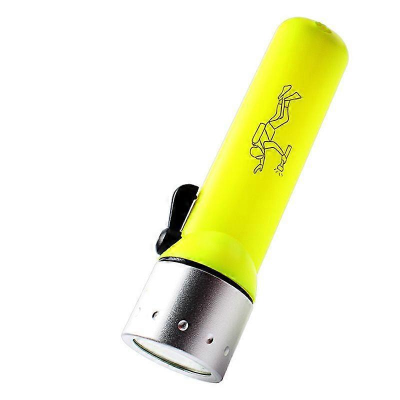 Q5 LED Waterproof Scuba Diving Flashlight  Yellow